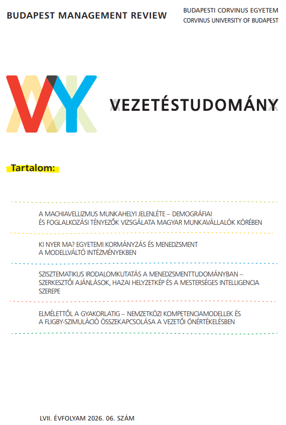 Vezetéstudomány / Budapest Management Review
